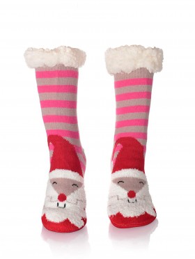Christmas Print Indoor Anti-Skid Slipper Socks
